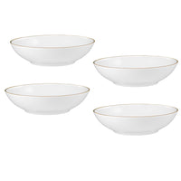 Maxwell & Williams - Blanc et Doré Bol de Coupe - 18.5 cm - Paquet de 4-Lavage des mains recommandé