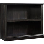 Sauder® – Bibliothèque à 2 tablettes, fini noir Estate-Bibliothèque à deux tablettes dont une est ajustable.