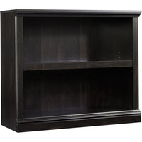 Sauder® – Bibliothèque à 2 tablettes, fini noir Estate-Bibliothèque à deux tablettes dont une est ajustable.