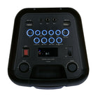 Toshiba – Système de haut-parleur sans fil rechargeable portable TY-ASC60 -Système de haut-parleur portable avec diffusion audio sans fil Bluetooth, écran ACL et lumières DEL qui clignotent au rythme de la musique