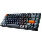 Adesso - EasyTouch 1000 Clavier mécanique RVB – Sans fil/filaire/Bluetooth, QMK/VIA, interrupteurs rouges hot-swappable, USB-C, 84 touches-Connectivité Tri-mode : Passez facilement du mode filaire USB-C au Bluetooth 5.0 et au sans fil 2,4 GHz pour une compatibilité maximale avec vos appareils