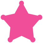 JAM Paper - Rouleaux d'étiquettes standard - Sherrif Star - 2 3/4 x 2 3/4 - rose fluo - 125 étiquettes/rouleau-Taille : Sherrif Star (2 3/4 x 2 3/4 pouces) | Les étiquettes imprimables sont faciles à créer et à personnaliser.