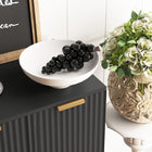 HOMCOM - Buffet 47,2 po L, armoire de rangement - noir-Pieds en métal surélevés facilitant le nettoyage 
