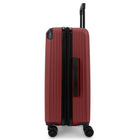 Swiss Mobility - Valsie d'enregistrement rigide 26 po de la collection JFK - Rouge-Intérieur doublé avec panneau de séparation, poches pratiques et sangles de serrage pour garder le contenu organisé et en place