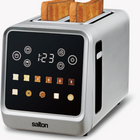 Salton - grille-pain tactile - 2 tranches acier inoxydable-Réglage « mémoire » : enregistrez et choisissez votre réglage préféré en appuyant sur une seule touche 