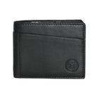 Club Rochelier - Portefeuille mince pour homme avec poche zippée - Noir-Conception à deux volets