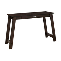 Monarch Specialties - 7190 Bureau 42 po - Espresso Avec Tiroir De Rangement-Un bureau d'ordinateur contemporain, élégant et fonctionnel, fini sur tous les côtés en stratifié lisse brun foncé, parfait pour un petit bureau à domicile.