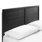 Modway - Marlee Bois Lit à plateforme complet avec pieds écartés, Noir-Assemblée requise