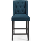 Modway - Baronet Bouton à touffe Tissu rembourré Tabouret de comptoir - Azure-Assemblée requise