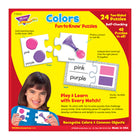 TREND Colors Puzzles amusants à connaître -Pièces durables de 3" x 3". Boîte de rangement robuste. Photos pour un apprentissage réel.