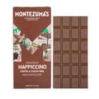 Montezuma’s Happiccino - Barre de chocolat au lait au café et éclats de cacao, 90 g, paquet de 3-Contient 3 % de café pour une saveur grillée distinctive.