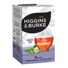 Higgins & Burke - Thé English Breakfast-Préparé à partir de thés de Ceylan et d'Assam de qualité supérieure, ce mélange au riche parfum se déguste nature ou avec du lait et du sucre  