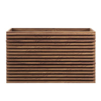 Modway - Render Support mural de 36" Armoire de toilette de salle de bain (lavabo non inclus) - Noyer-Vanité moderne du milieu du siècle