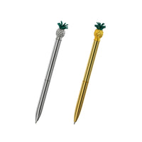 Merangue - Stylo à Embout Ananas - 1.0 mm - Noir-Stylo à bille torsadé avec embout ananas
