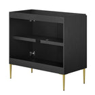 Modway - Alchemist 36" Armoire de toilette de salle de bain (lavabo non inclus) - Or noir-Assemblée requise