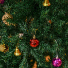 HOMCOM - Arbre de Noël de 5FT support métallique pour intérieur saisonnier vacances-Divers types d'ornements pour le décor pour ajouter du plaisir de vacances 