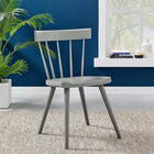 Modway - Sutter Fauteuil d’appoint de salle à manger - Gris clair-Pattes en bois écartées