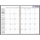 AT-A-GLANCE - Agenda mensuel 2025 - 11 7/8 po H x 7 7/8 po l - Noir - Bilingue-Un mois sur deux pages avec blocs lignes