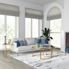 Hudson&Canal - Table basse ronde gigogne Mitera - Laiton-Nettoyer avec un chiffon doux et sec, sans produits chimiques agressifs ni produits de nettoyage abrasifs