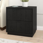 Hudson&Canal - Table de chevet Yarden 24 po - Grain noir-Caractéristiques assemblage facile