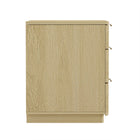 Manhattan Comfort - Table de nuit moderne Payton 66 cm, chêne naturel et or-Parfait pour le rangement de chevet, les lampes ou les objets de décoration