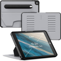 Zugu - Étui iPad 10,2 po 2019/2020/2021 - Édition Limitée - Gris Arctique-Étui folio magnétique