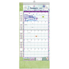 WSBL - 2026 Simple Reconnaissance Plan It Calendrier mural Mensuel - 30,5 cm l x 30,5 cm H - Anglais-Support magnétique plus support standard