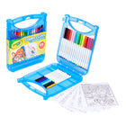 Crayola - Kit de marqueurs Super Tips Créer et colourier-L'étui de rangement durable avec poignée garde tous les crayons et le papier organisés et prêts à l'emploi
