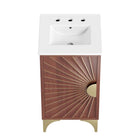 Modway - Daylight 18" Vanette de salle de bain - Noyer blanc-8