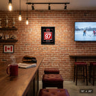 Frameworth - Connor McDavid numero de chandail Hockey Canada 2026 - impression encadree - 16" x 20"-Impression sur papier photo de qualite superieure professionnellement encadree dans un cadre noir elegant