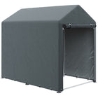 Outsunny - Tente de hangar de stockage extérieur 4x6 pi pour outils de jardin-Peut accueillir spacieusement les vélos, motos ou outils de jardinage 