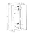 Prepac - Penderie Elite 32 po - gris-La profondeur de 20 pouces permet d'accueillir des cintres