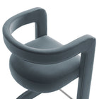 Modway - Winslow Performance Velvet Tabouret de comptoir - Cadet Blue-8