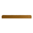 Entrepot La Grange - Poutre flottante de manteau de cheminée - 60 x 5 x 7 po - Brun whisky-Support inclus