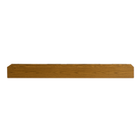 Entrepot La Grange - Poutre flottante de manteau de cheminée - 60 x 5 x 7 po - Brun whisky-Support inclus