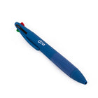 General Supply Goods + Co - Stylo rétractable 4 couleurs - 1,0 mm - Barillet bleu  -Rouge, Vert, Bleu, Noir