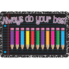 Ashley Productions - The Original Fun Mat - Tapis de Bienvenue - 15 -5" x 23 -5" - Toujours Faites de Votre Mieux Bienvenue-Mesure et design : Le paillasson Always Do Your Best mesure 15,5 po x 23,5 po.