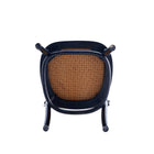 Manhattan Comfort - Lot de 2 chaises de salle à manger Paragon 44,5 cm style industriel chic, rembourrées - noir et gris-Garantie limitée du fabricant de 30 jours