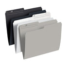 Staples - Chemises de classement de couleur - format lettre - neutres - paquet de 25-dossiers de fichiers