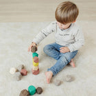 Miniland - MLE94052 Pierres de bois imposantes-Ces activités aident les enfants à apprendre les chiffres et à développer leurs compétences en tri.