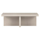 Hudson&Canal - Table basse rectangulaire Boden (112 cm de largeur) - Blanc aulne-La table est fabriquée à partir de matériaux MDF et PVC de haute qualité et durables