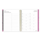 Blueline - 2026 Agenda hebdomadaire/mensuel Lavande Florale avec onglets mensuels - 11 po x 8-1/2 po - Trilingue-Lavande Florale