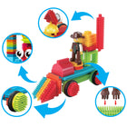 Picasso Tiles - Blocs de construction Hérisson - Ensemble de 116 pièces-Les blocs en forme de hérisson de jouets STEAM de PicassoTiles inspirent les enfants et les jeunes enfants (3 ans et plus) et/ou les familles à travailler ensemble en équipe pour concevoir des structures de chef-d'œuvre