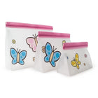 Sully - Ensemble de sacs à collation PEVA 3 pièces - Papillon-4