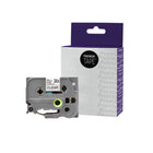 Premium Tape - Compatible avec Brother TZ-151 / TZ151 / TZe-151 / TZe151 - Noir / Transparent - 24 mm-Couleur: Noir / Transparent