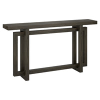 Hudson&Canal - Console Breslow 55" L - Brun aulne-Un design transitionnel moderne pour votre entrée, votre salon, votre bureau et plus encore