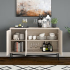 Hudson&Canal - Buffet Brighton 48" L - Aulne Blanc-Dimensions du produit : 14" L x 47,5" l x 32" H