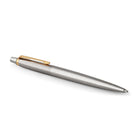 Parker − Stylo à gel Jotter − acier inoxydable avec bordure dorée − pointe moyenne − encre noire-Optimisé, léger et incroyablement fiable pour vous permettre de profiter d’une écriture soignée, confortable et fluide.