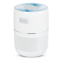 BLACK+DECKER - Purificateur d'air de table avec voyants lumineux - blanc-La filtration en 3 étapes élimine 99,97 % des polluants aussi petits que 0,3 micron