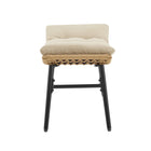 Manhattan Comfort - Ensemble moderne de 3 pièces Benson pour patio avec fauteuils à bascule - Crème-Garantie limitée du fabricant de 30 jours